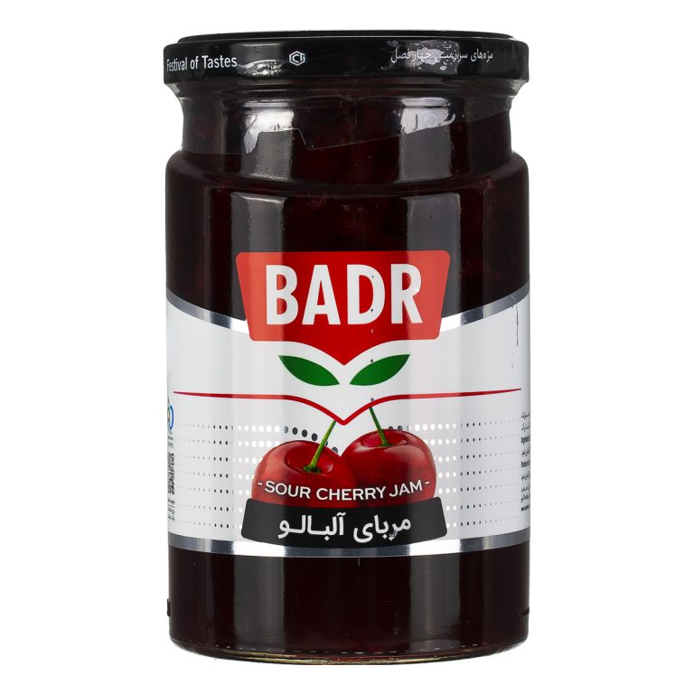 مربای البالو بدر شیشه ای 810 گرم